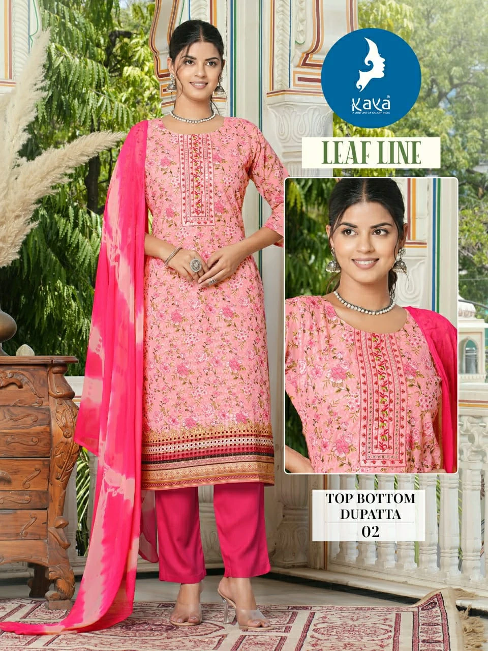 Kaya Leaf Line Cotton Chicken Digital Print Wholesale Readymade Salwar Suit Catalog — Wholesale Readymade Suit, Kaya wholesale from Surat - Gallery Image 6